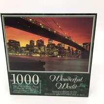 New -Wonderful World 1000 pc. Puzzle  Manhattan Skyline, NY.  28.75&quot; x 1... - £12.93 GBP