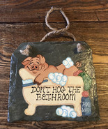 Roof Tile Slate Art From Revere Copper Building 1800’s “Don’t Hog The Ba... - $60.51 CAD