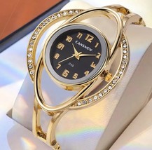 Relojes de lujo para mujer, pulsera de diamantes de cuarzo a la moda, reloj - £22.01 GBP