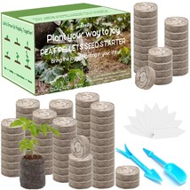 100 Pcs 30Mm Peat Pellets Seed Starter Soil Pods Plugs For Vegetable, Seedling S - £24.03 GBP