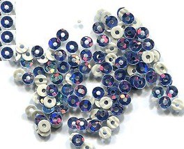 Hologram Spangles Sequins Hot Fix Peacock 3mm 2 Gross 288 Pieces - $4.94