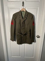 1960&#39;s USMC Green Alpha Uniform Coat Corporal 39R - £31.93 GBP