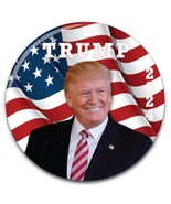 QTY 1 DONALD TRUMP CAMPAIGN 2024 3&quot; PIN BACK BUTTON US PRESIDENT - $10.92 CAD