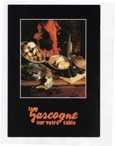 La Gascogne Sur Votre Table Menu Brasserie Le General L&#39;Escoffier Gland France - £17.49 GBP