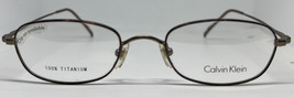 VINTAGE CALVIN KLEIN Eyeglasses CK 515 Titanium Brown/ Tortoise 49-20mm ... - £112.23 GBP