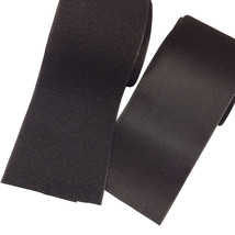 BLACK Sew On Hook and Loop Set fastener tape ~ 6&quot; x 3 Feet ft SHIPS FROM... - £11.96 GBP