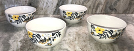 ROYAL NORFOLK-Bee Happy CEREAL/SOUP BOWL SET Of 4-MICRO/DISHWASHER Safe-... - £53.73 GBP