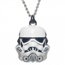 Star Wars Stormtrooper Metal 3D Necklace Licensed From Bioworld, NEW UNUSED - £11.39 GBP