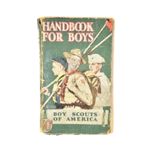 Vtg Handbook For Boys Boy Scouts of America  Book-Norman Rockwell Cover - £23.97 GBP