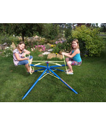2 Seat Twirl Go Round Whirly Bird Merry-Go-Round Outdoor Child Ride On T... - $531.00 CAD