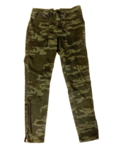 Sanctuary Pants Womens 27 Camo Logan Stretch Utility Pants Zip Ankle - £11.63 GBP