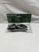 LEVOLOR CLIP RINGS for 3/4” and 1” Rods Pkg. 7 Use with Curtains Black B... - $5.69