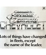 Chevrolet Chevy GM Motors Dealer 1979 Advertisement Automobilia DWKK4 - $19.99