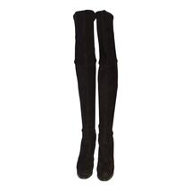 Casadei black suede leather Over the knee boots stiletto heels shoes size 8 - €248,22 EUR
