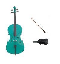 Merano 1/8 Cello，Bag，Bow ~ Green - £239.24 GBP