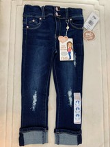 NEW! Kids WannaBettaFit Skinny Jeans Distressed Denim Blue 5 YMI Wanna B... - £6.82 GBP