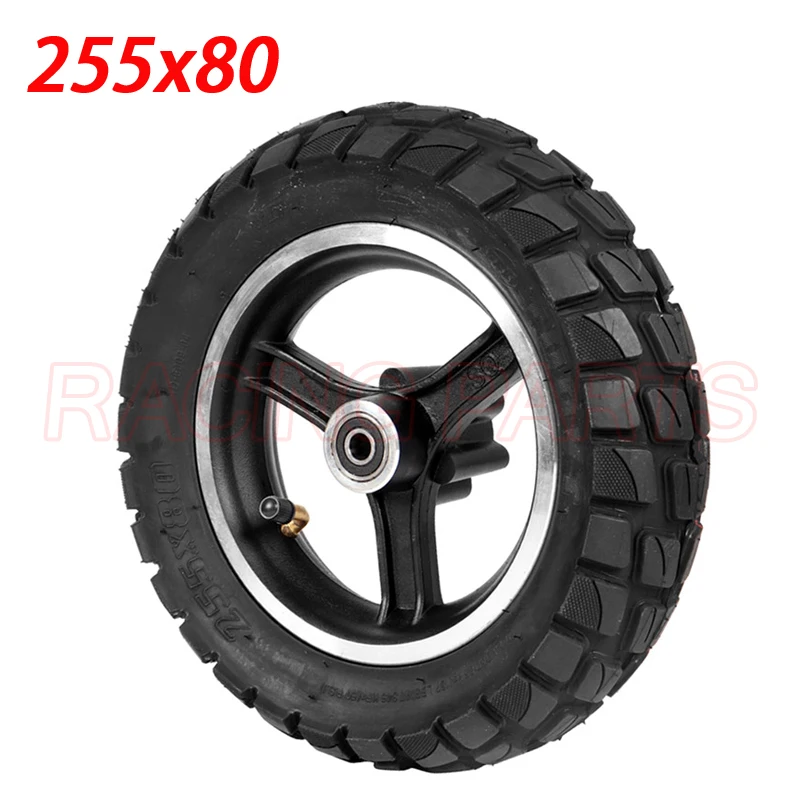 80 / 65-6 10x3.0 Tire 255x80 Wheel Hub  10 Inch Electric Scooter Zero 10x Dualtr - £205.62 GBP