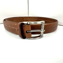 Men’s Joseph Abboud Belt Brown Size 36 Full Grain Leather Made In Italy  - $17.75
