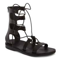 Women&#39;s Leather Gladiator Lace Up Sandal - £47.21 GBP