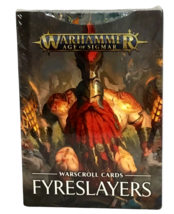 Warhammer Age of Sigmar Warscroll Cards Fyreslayers Order Battletome English NEW - $24.70