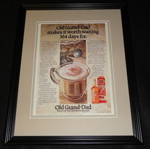 1986 Old Grand-Dad Bourbon Framed 11x14 ORIGINAL Vintage Advertisement - $34.64