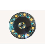 36 &quot;Black Round Table Top Mother of Pearl Inlay Coffee Table Home Decor ... - $40,790.26 MXN