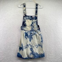 Special A Womens Denim Overall Mini Dress Sz Small Denim Chambray Bleach... - $14.85