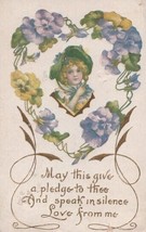 Valentine Romance Postcard Vintage Embossed Divided Back Used - $14.99