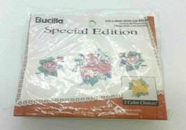 Bucilla Special Edition Floral Roses &amp; Ribbons Dress Scarf #64679 14&quot; x 38&quot; NIP - £7.82 GBP