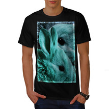 Wellcoda Cute Animal Bunny Face Mens T-shirt, Rabbit Graphic Design Printed Tee - £14.63 GBP+