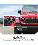 JeCar Mesh Grill &amp; Headlight Trim Kit for Jeep Wrangler JL 2024+ (Black C) - $40.50