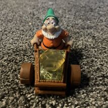 Vintage McDonald’s Disney Snow White Doc Dwarf Wheelbarrow Yellow Stone - $7.95