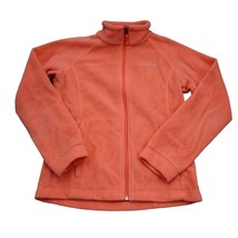 Columbia Jacket Girls M Orange Polyester Fleece High Neck Full Zip Casual Wear - £19.22 GBP