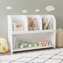 Kids Bookcase with 4 Compartments, Storage Book Shelf, Storage Display, ... - £59.45 GBP