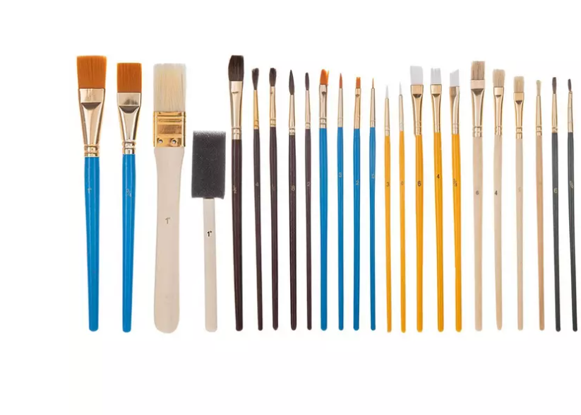 Multi-Purpose Foam &amp; Craft Paint Brushes - 25 Piece Set New - $9.89