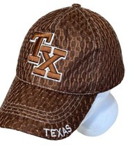 TEXAS TX ADJUSTABLE STRAPBACK BASEBALL HAT/CAP, BROWN OUTDOOR/SPORTS/SOU... - $12.00