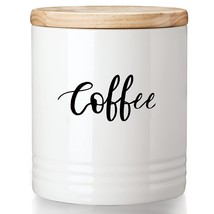 Porcelain With Lid, 4.5-Inch 31Oz White, Labeled Coffee - £31.63 GBP