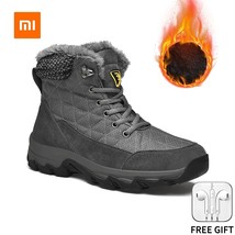 Youpin Casual Sneakers for Men Shoes Winter Large Size 38-47 Keep Warm Snow Boot - £55.98 GBP