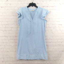 Vineyard Vines Dress Womens Small Blue Striped Performance Harbor Seersu... - $34.99