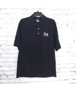 Nike Golf Dri Fit Polo Mens Medium Black Embroidered Logo Short Sleeve C... - $17.99