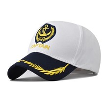 2023 new sailor captain baseball cap men women admiral hat adult yacht boat ship white thumb200