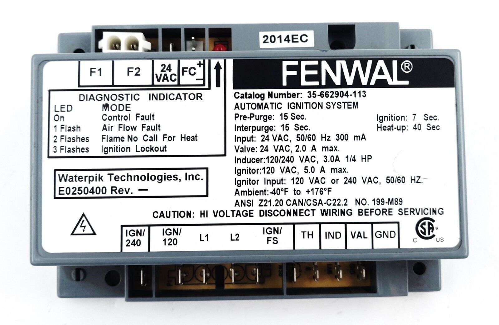FENWAL 35-662904-113 Automatic Ignition Control System Module SAME DAY S... - $238.58