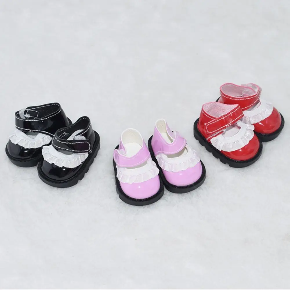 20cm Cotton Doll Shoes for Idol Doll Mini Lace Leather Shoes 5cm Doll Play House - £7.31 GBP