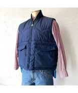 Vintage Miller Outerwear Insulated Vest Blue Western Yoke USA Made - Men... - $65.07 CAD