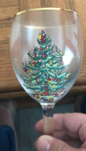 Conjunto De 4 Spode Árbol Navidad 384ml Copas Vino 18.4cm Marca New-Ship... - £55.60 GBP