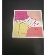 She Is… 12 Little Cards To Inspire By Small Book Of Positive Sayings - $65.20 MXN