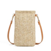 Woven Straw Ladie Crossbody Messenger Bag Summer Bohemia Beach Rattan Shoulder P - £13.87 GBP