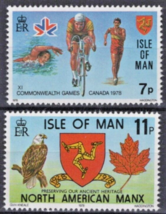 ZAYIX Great Britain Isle of Man 139-140 MNH Sports Cycling Eagle Bird 020722S60M - £1.19 GBP