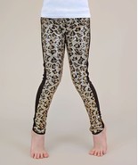 $52 Whitney Elizabeth Brown &amp; Black Leopard Reversible-Sequin Leggings B... - $24.96 CAD