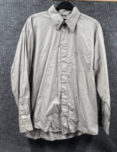 VTG Kenneth Cole New York Shirt Men Size 16.5 34-35 Gray Button Up Casua... - £15.46 GBP